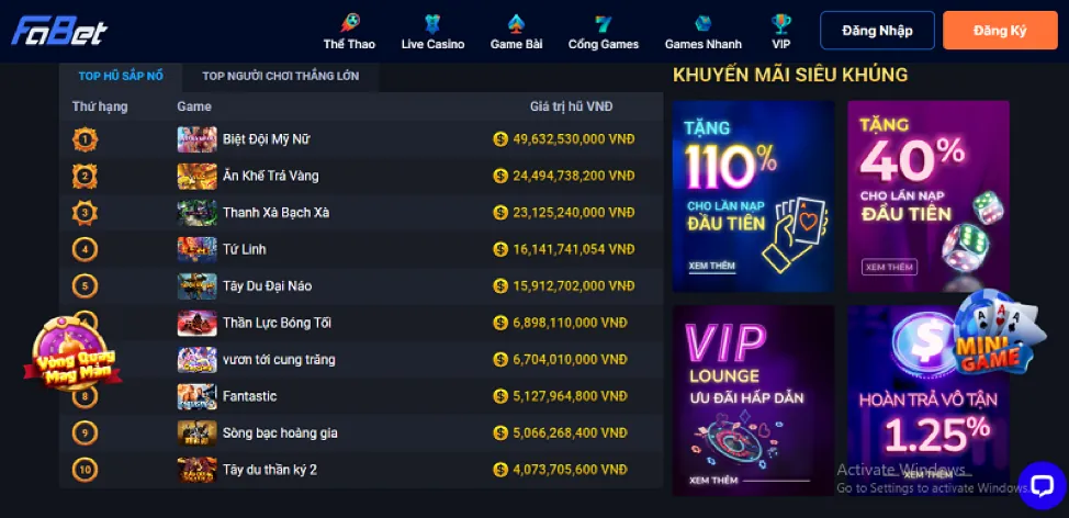 Cơ chế hoạt động của slot game nổ hũ tại 888 casino